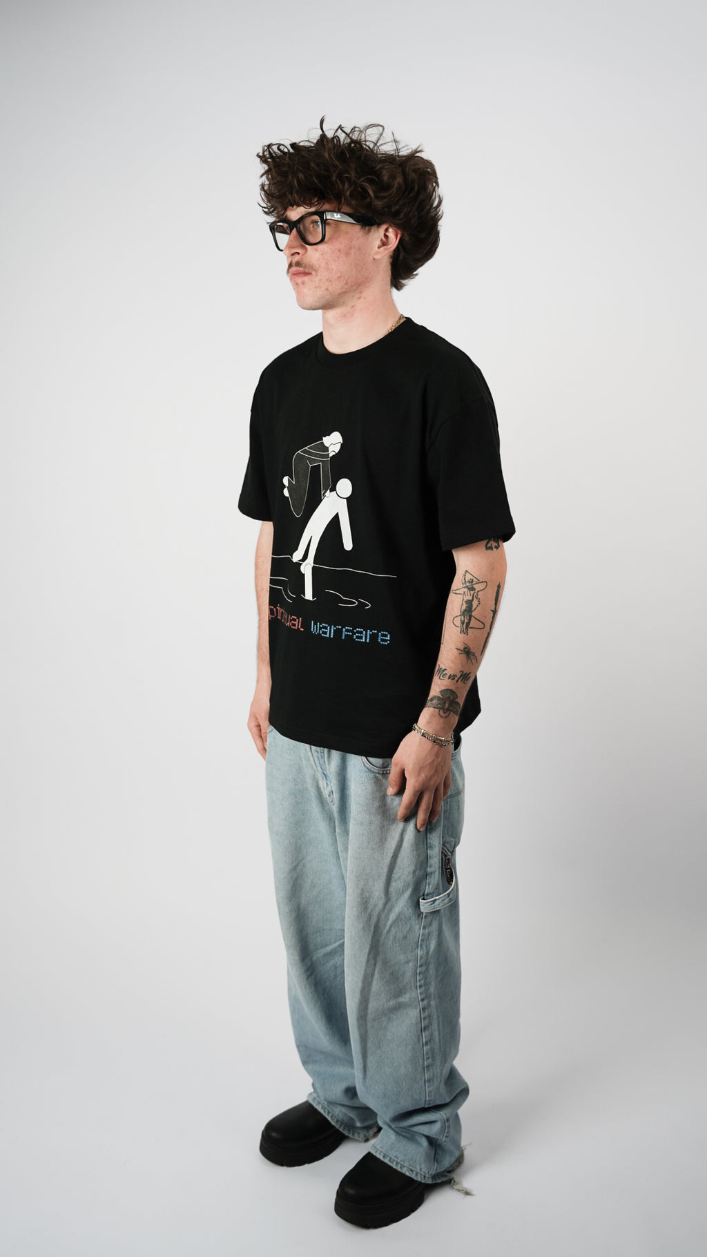"SPIRITUAL WARFARE" Tee Black